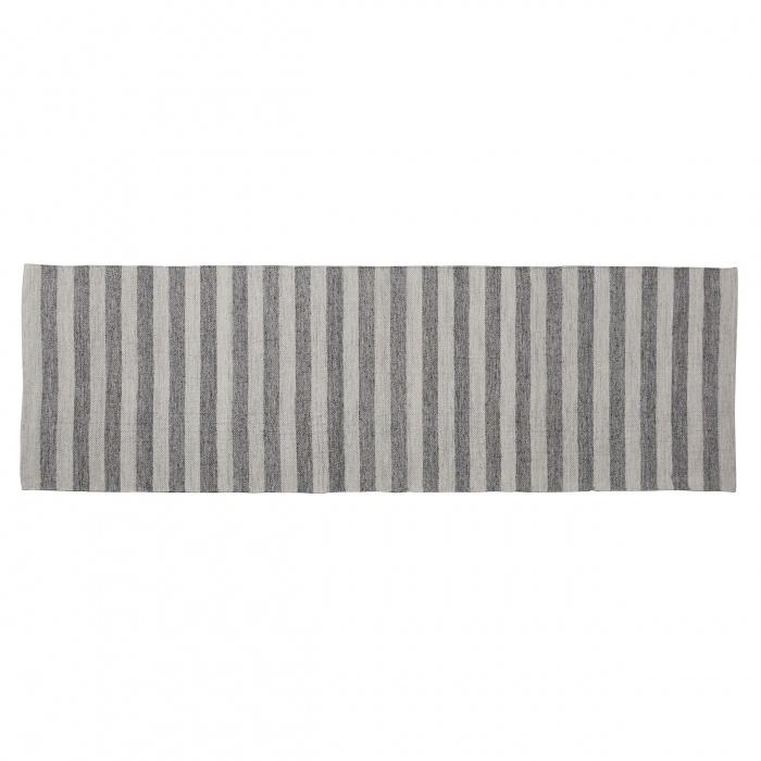 Strielle Outdoorteppich blau grau gestreift - 240 x 70 cm